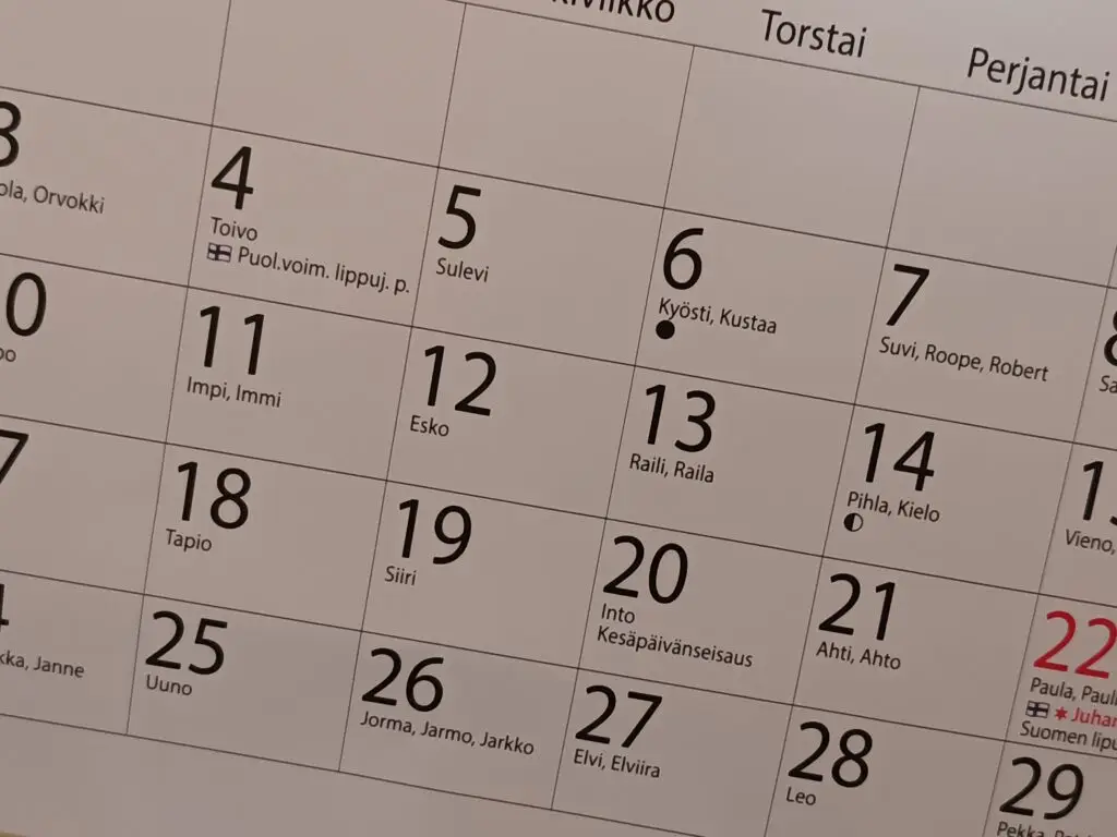 [:en]Wall calendar.[:]