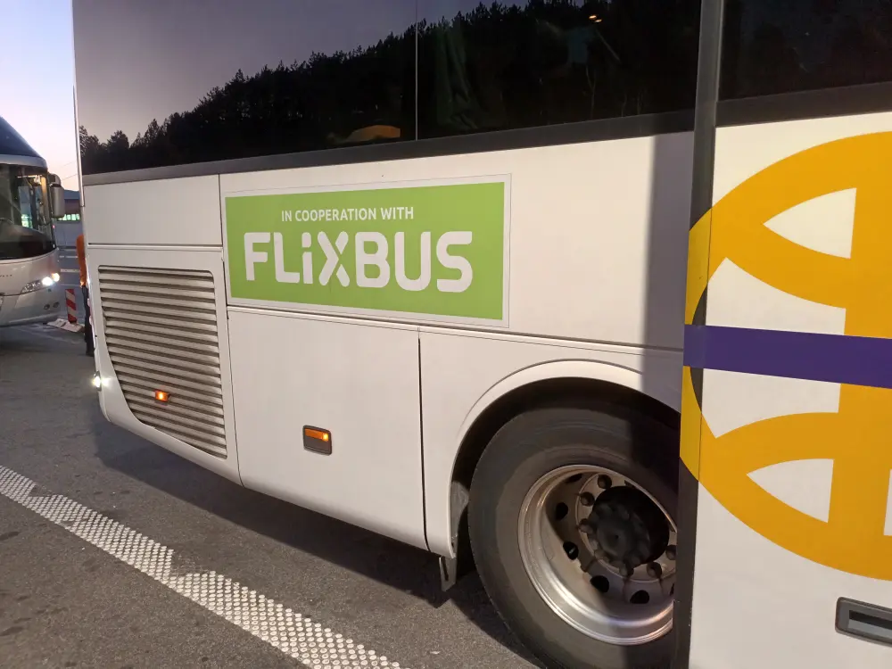 The back of the bus
