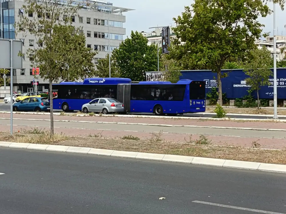 The bus on Belgrade Street