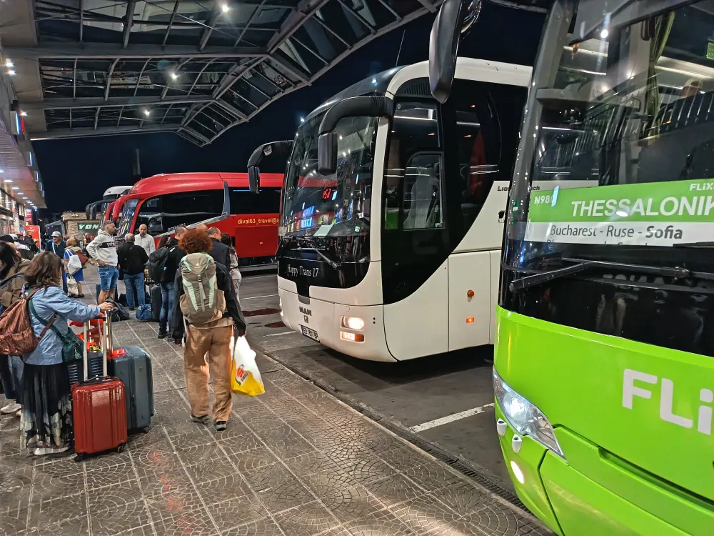 Buses at Sofia bus station