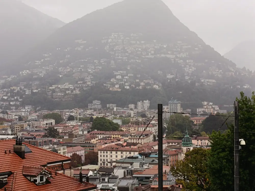 Mountain landscape in Lugano