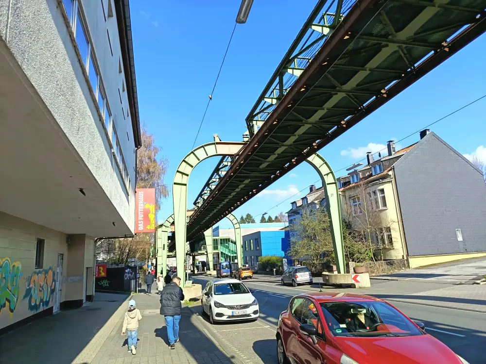 The Wuppertal suspension monorail.