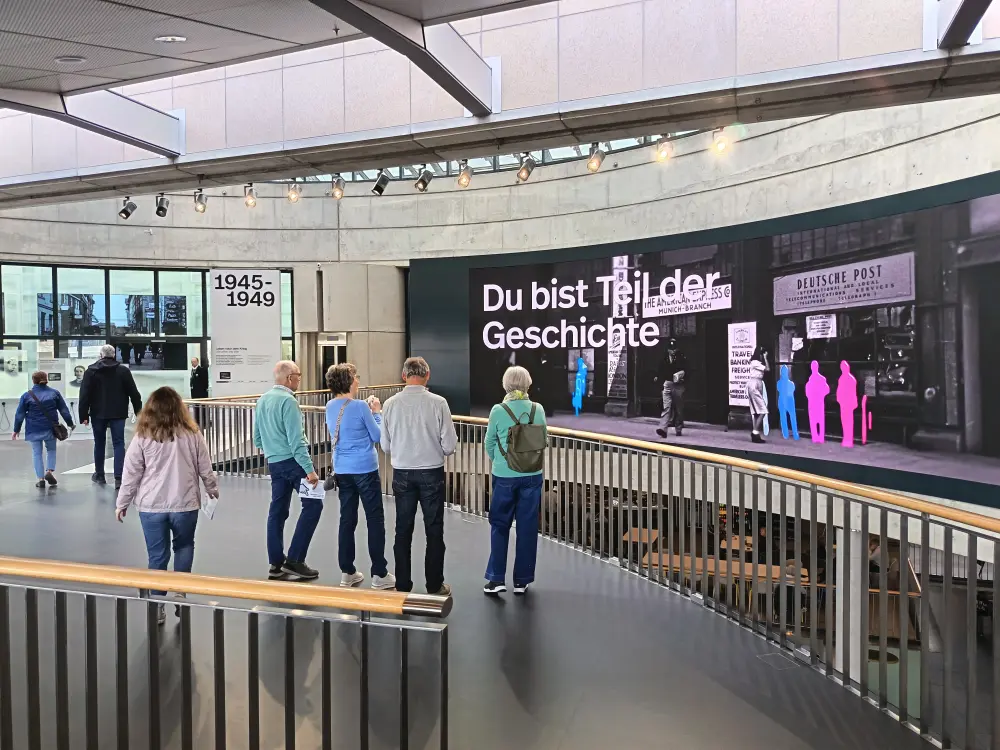 An exhibition in a Bonn museum presenting the post-World War II period in Germany.