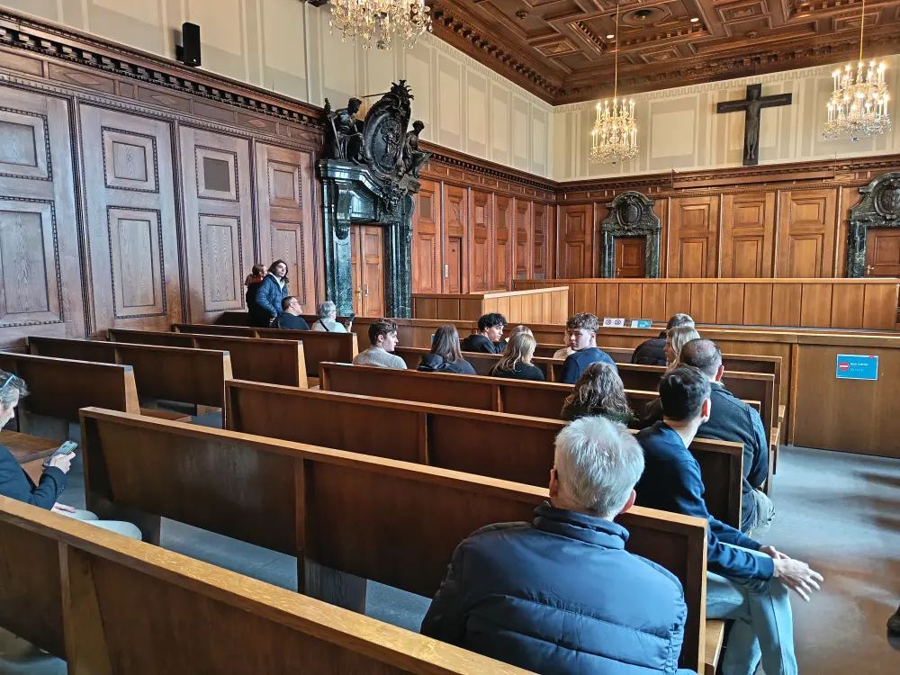 Courtroom 600 of the Nuremberg Palace of Justice