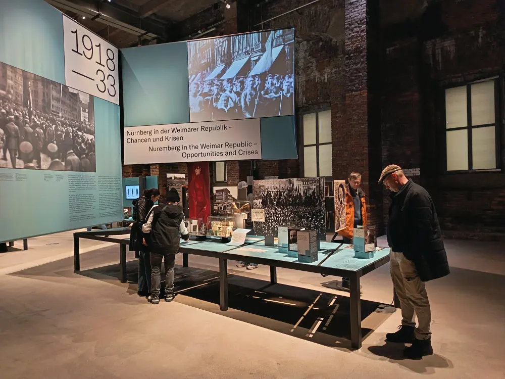 The exhibition has been made at the Nazis' meeting place