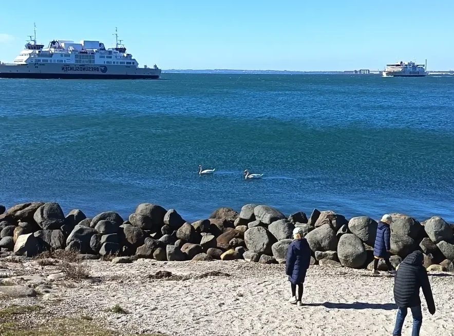 Ferries run frequently between Helsingør and Helsingborg.
