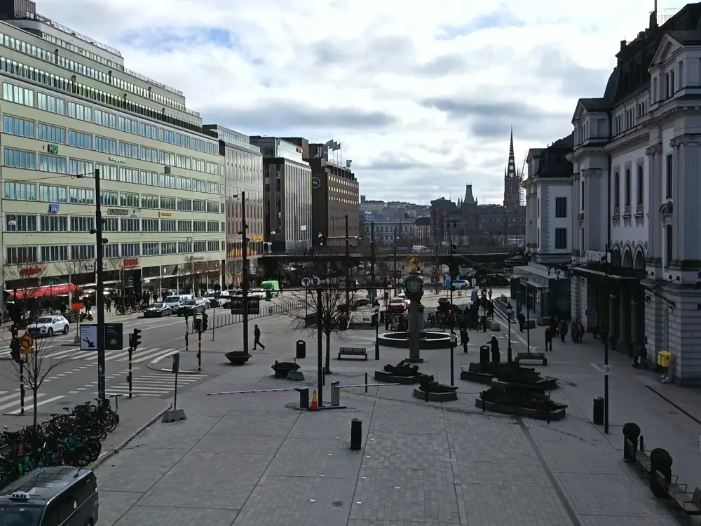 Street view in Stockholm.