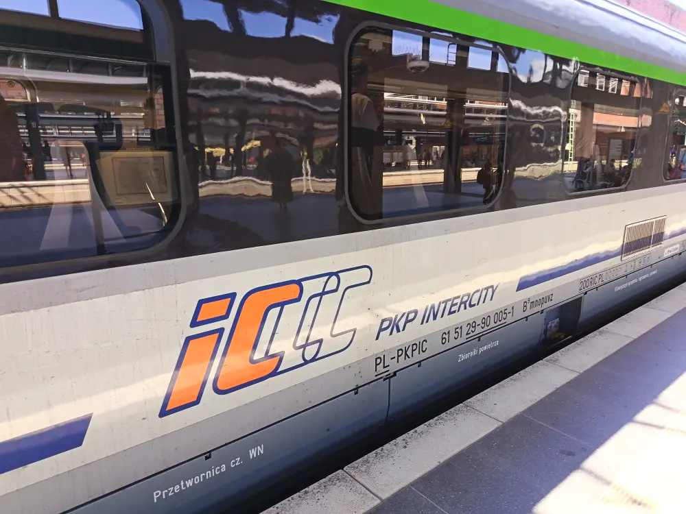 A train in Poland.